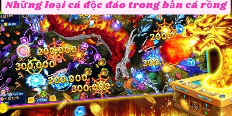 Những loại cá độc đáo trong bắn cá rồng