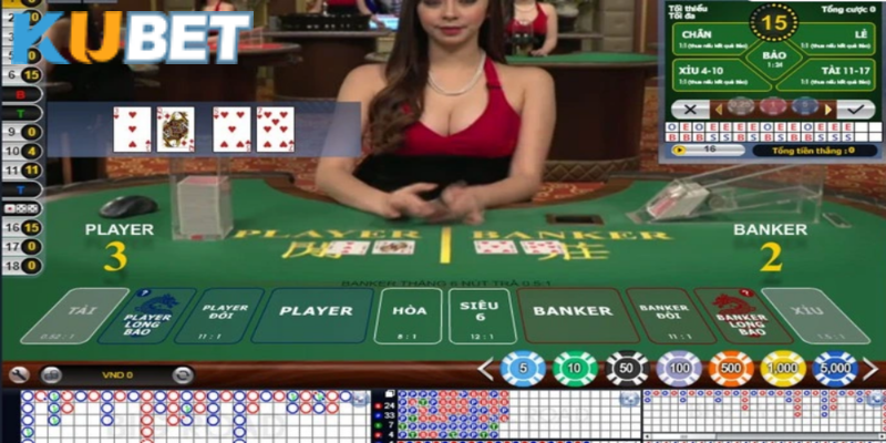 Chơi baccarat kiếm tiền hấp dẫn tại game bài Kubet